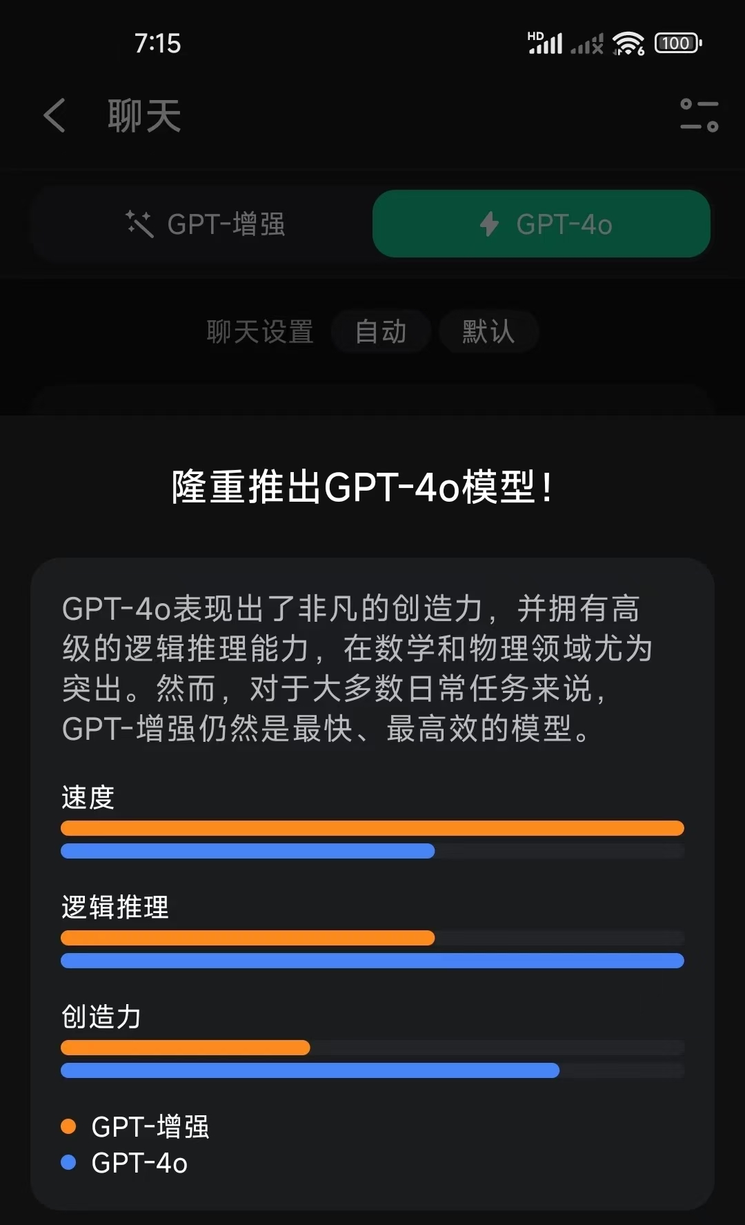 Chat On最强人工智能AI，内置GPT4模型！